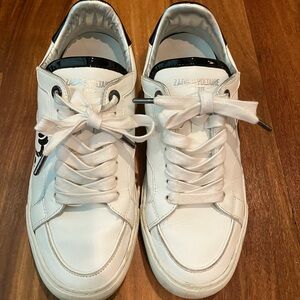 Zadig & Voltaire White Leather Sneakers Size 39
